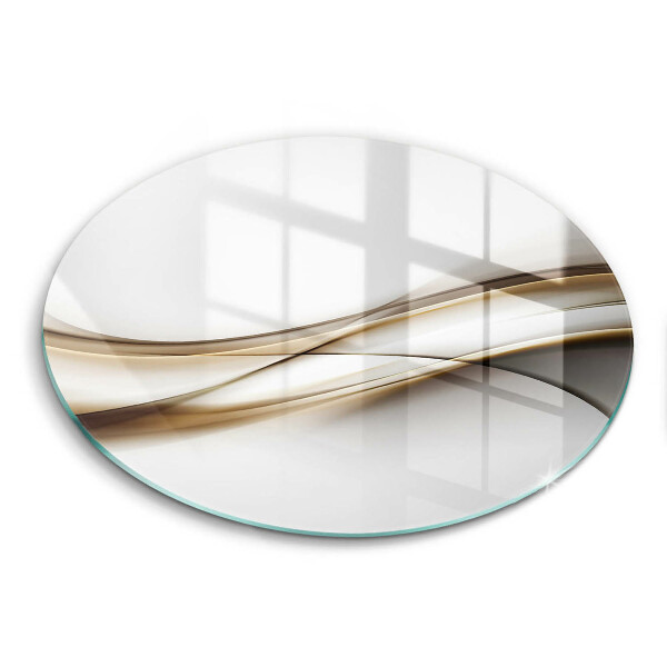 Skärbräda glas unik Mjuka linjer abstraktion