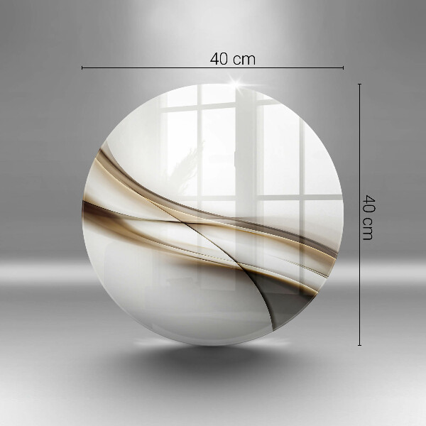 Skärbräda glas unik Mjuka linjer abstraktion