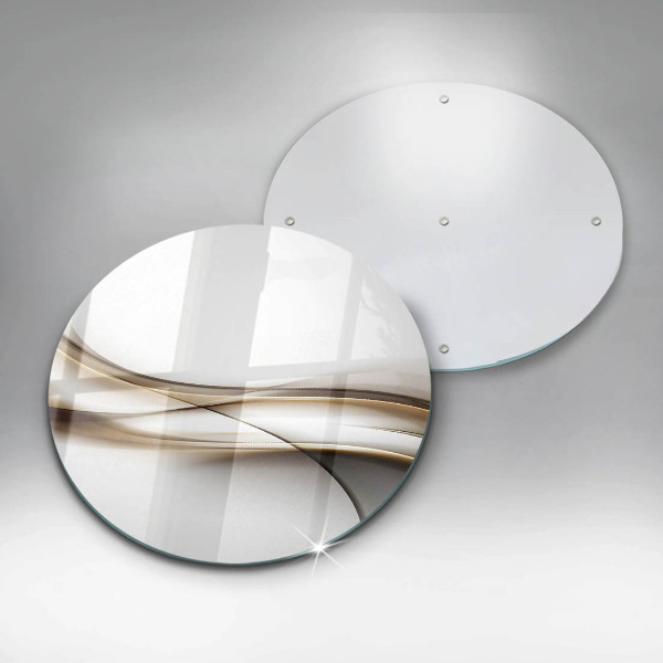 Skärbräda glas unik Mjuka linjer abstraktion