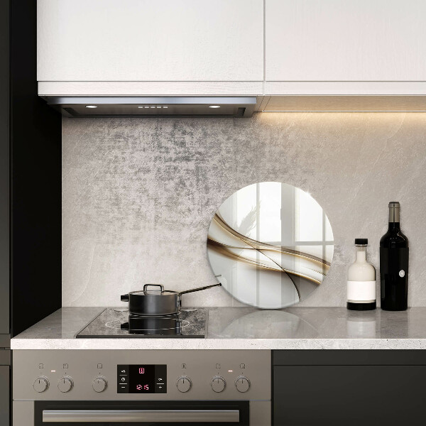 Skärbräda glas unik Mjuka linjer abstraktion