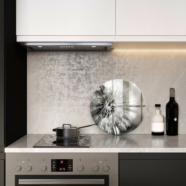 Skärbräda glas unik En delikat maskros