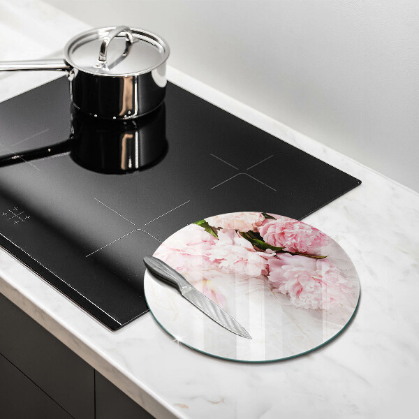 Skärbräda glas unik Delika rosor blommor