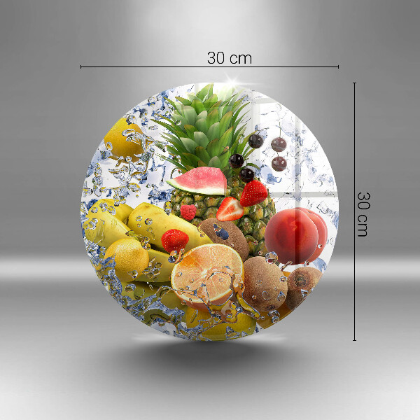 Skärbräda glas unik Saftig frukt och vatten