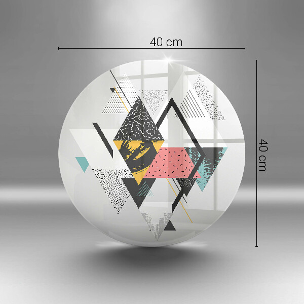 Skärbräda glas unik Abstrakta trianglar