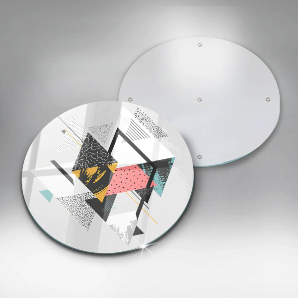 Skärbräda glas unik Abstrakta trianglar