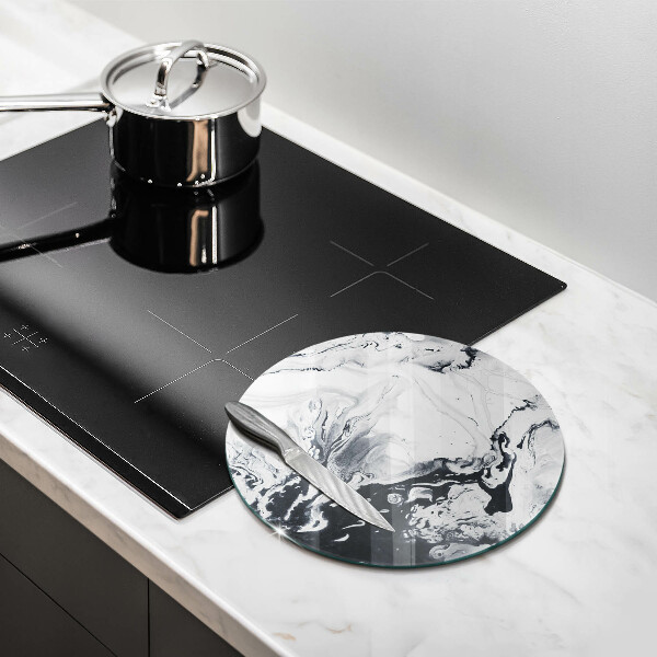 Skärbräda glas unik Bläckabstraktion