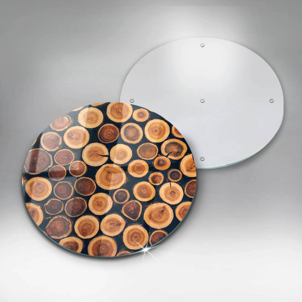 Skärbräda glas unik Trästubbar