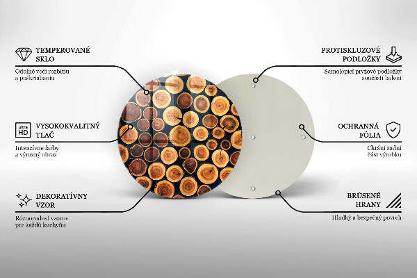 Skärbräda glas unik Trästubbar