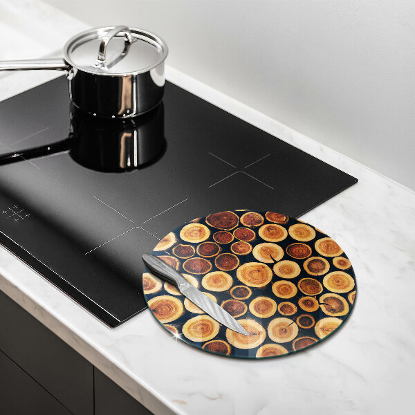 Skärbräda glas unik Trästubbar