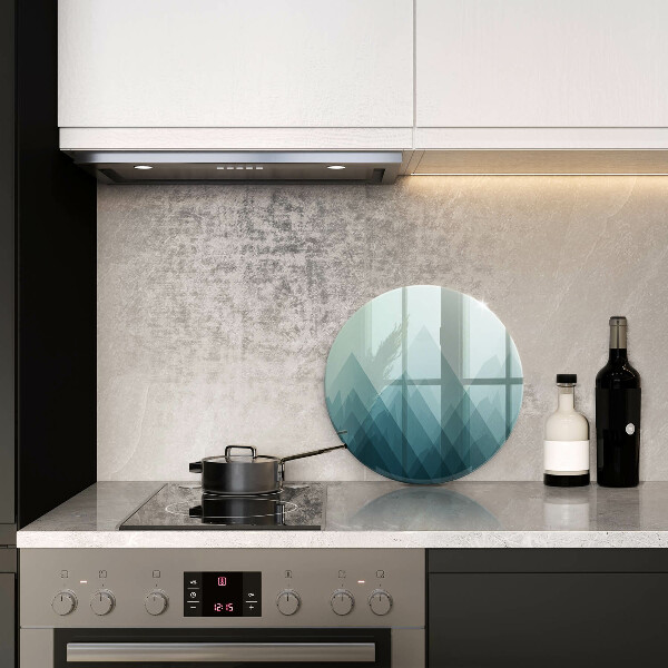 Skärbräda glas unik Abstrakta berg