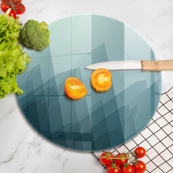 Skärbräda glas unik Abstrakta berg