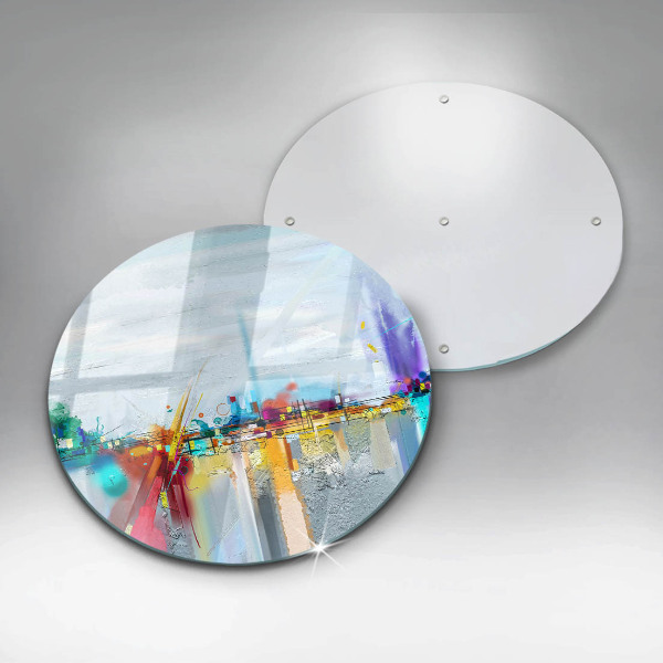 Skärbräda glas unik Målad abstraktion