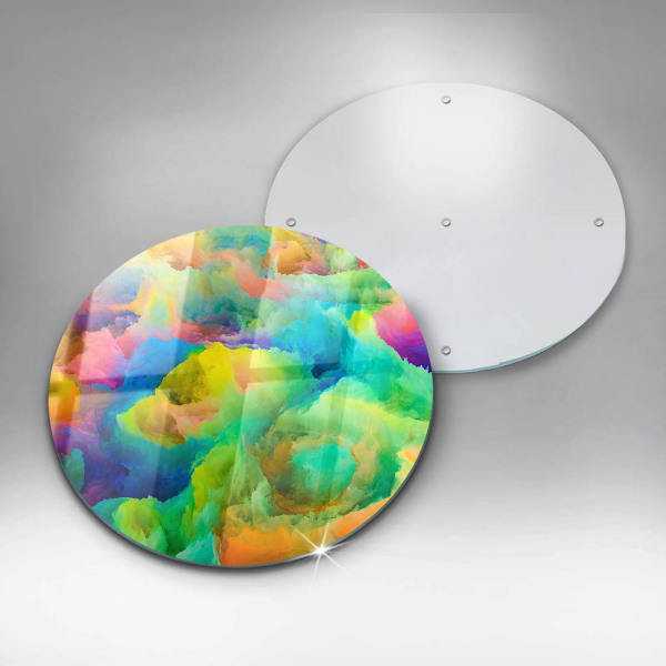 Skärbräda glas unik Färgglad abstraktion