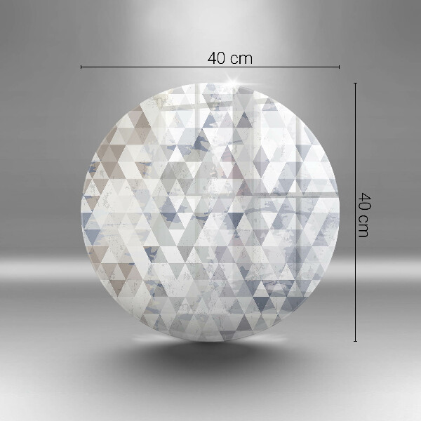 Skärbräda glas unik Trianglar mönster