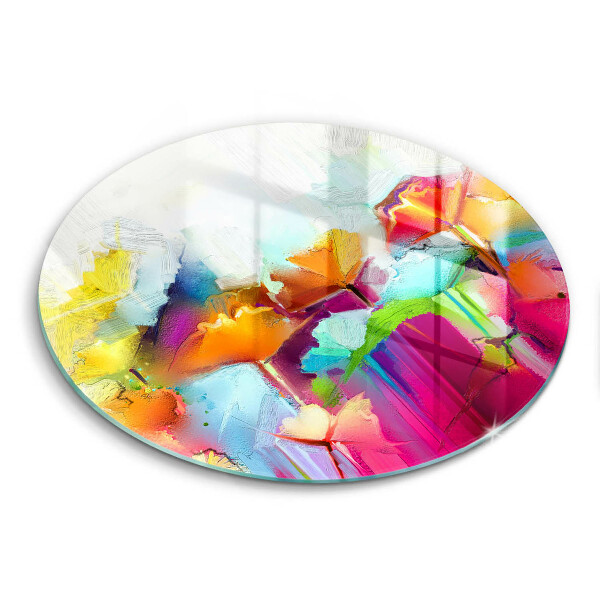 Skärbräda glas unik Målade blommor