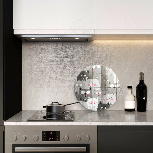 Skärbräda glas unik Katter illustration