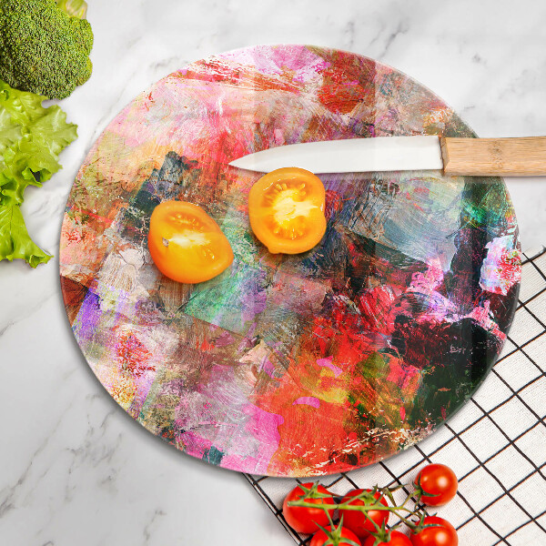 Skärbräda glas unik Måla abstraktion