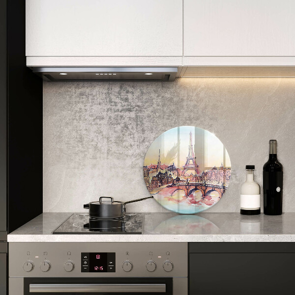 Skärbräda glas unik Landskap av Paris Eiffeltorn