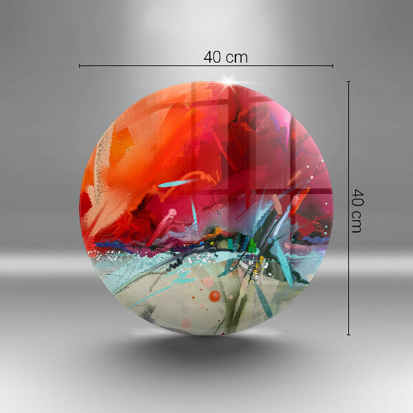 Skärbräda glas unik Målad abstraktion