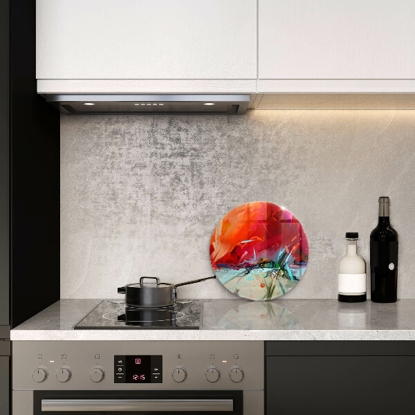 Skärbräda glas unik Målad abstraktion