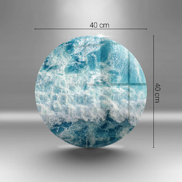 Skärbräda glas unik Havsvattenvågor