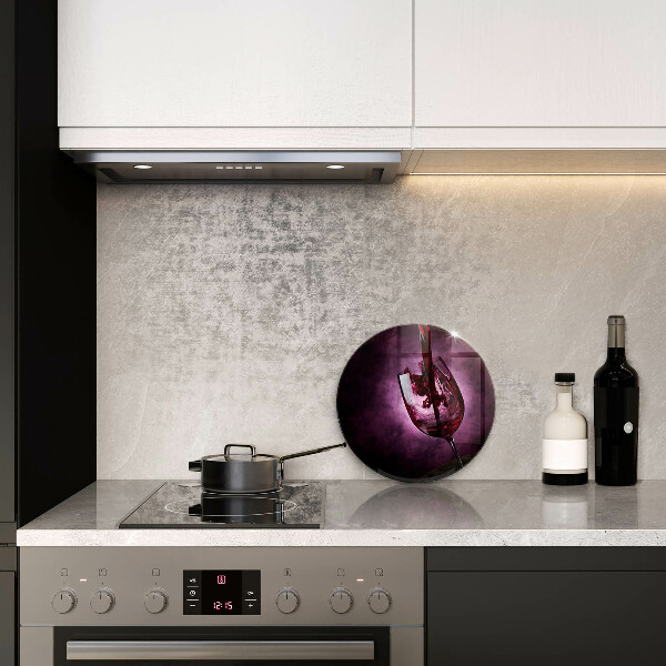 Skärbräda glas unik Ett glas vin