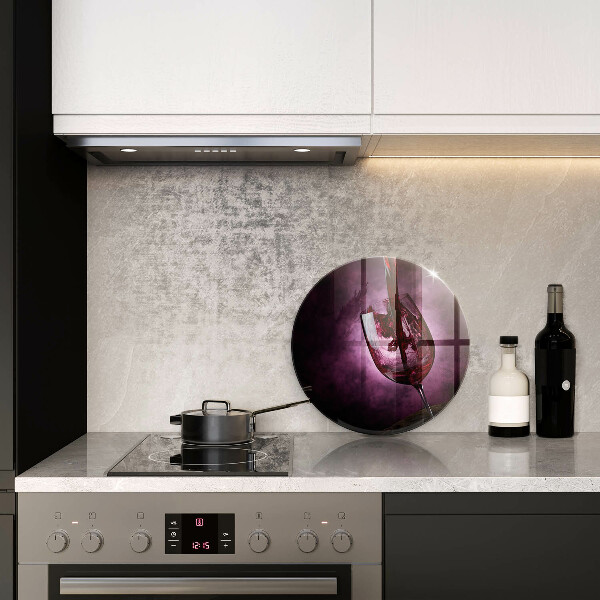 Skärbräda glas unik Ett glas vin