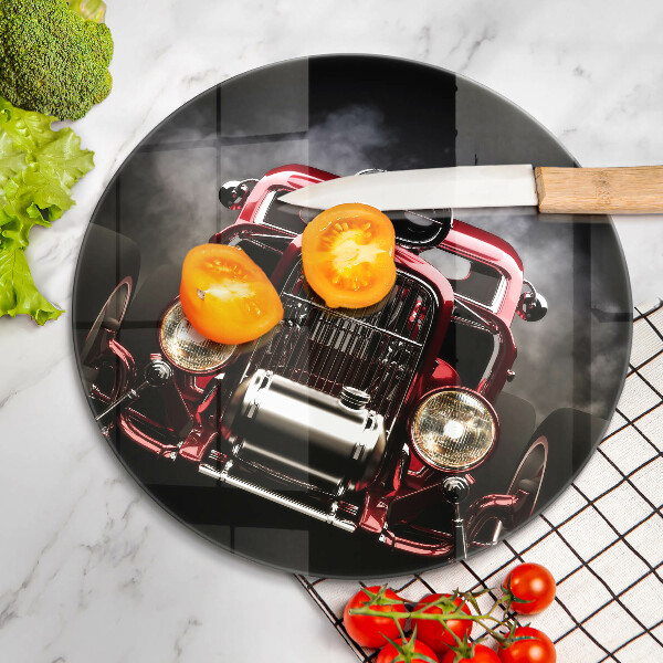 Skärbräda glas unik Gammal bil