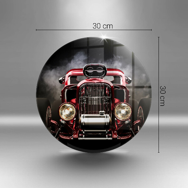 Skärbräda glas unik Gammal bil