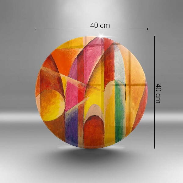 Skärbräda glas unik Färgglad abstraktion