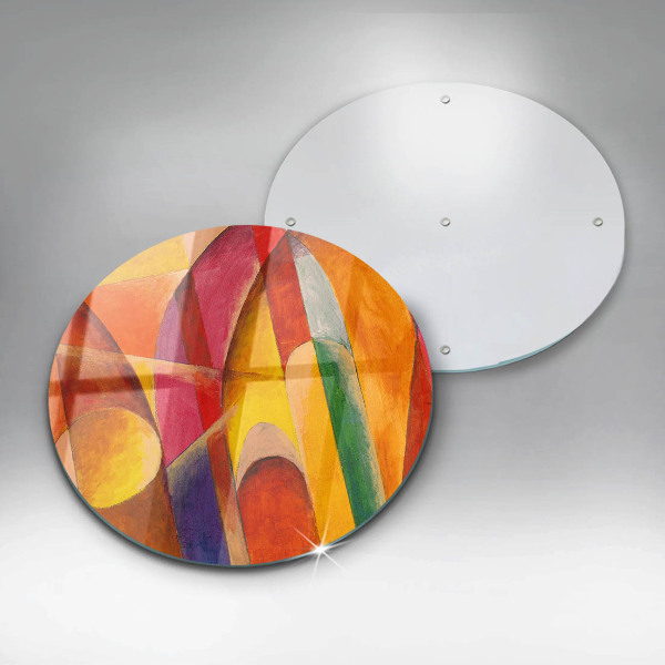 Skärbräda glas unik Färgglad abstraktion