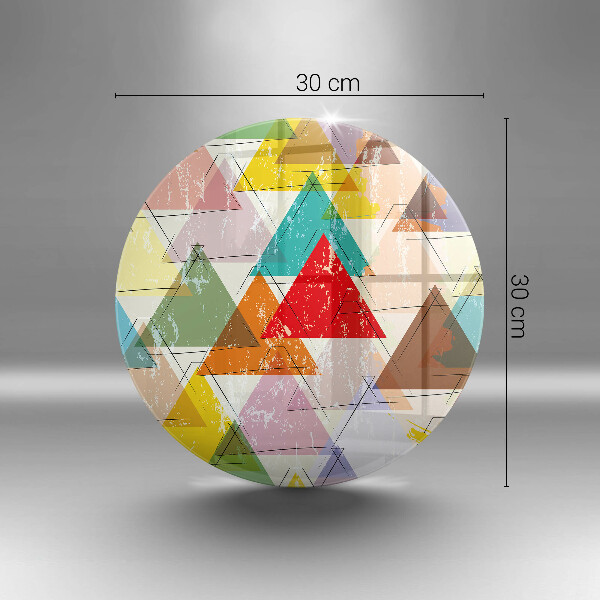 Skärbräda glas unik Målade trianglar