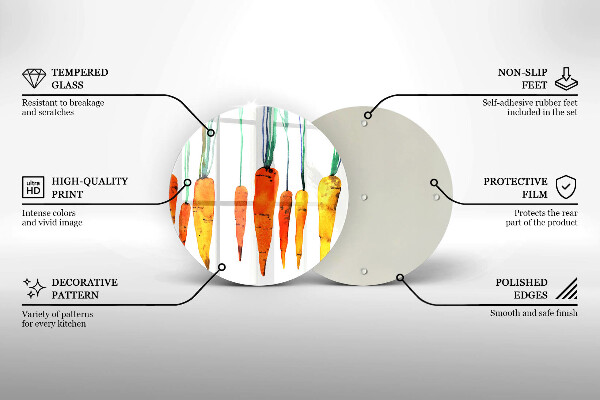 Skärbräda glas unik Morot illustration