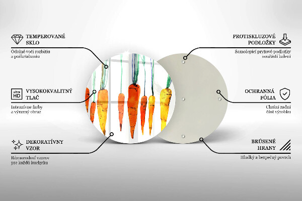 Skärbräda glas unik Morot illustration