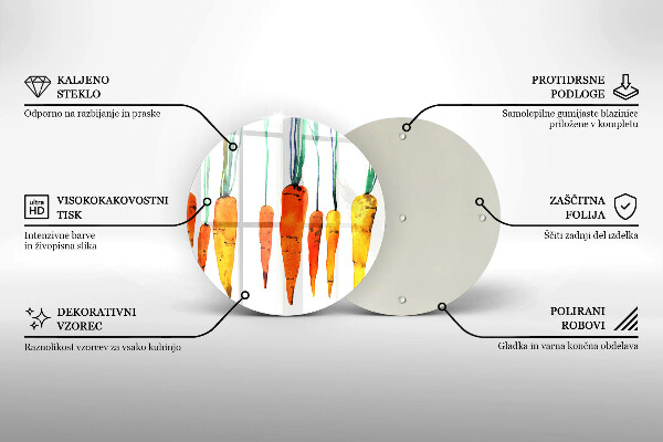 Skärbräda glas unik Morot illustration