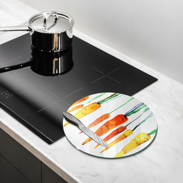 Skärbräda glas unik Morot illustration