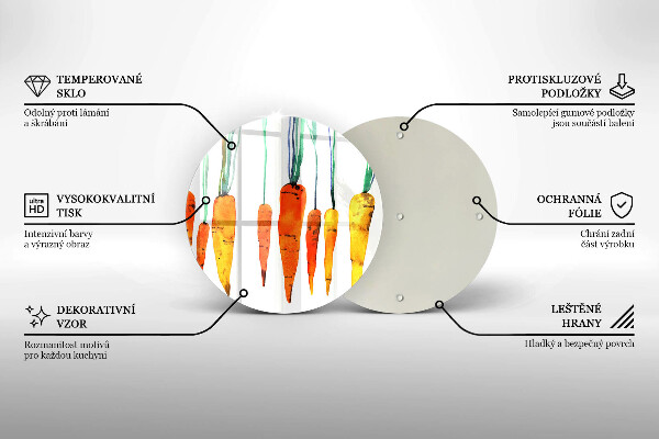 Skärbräda glas unik Morot illustration