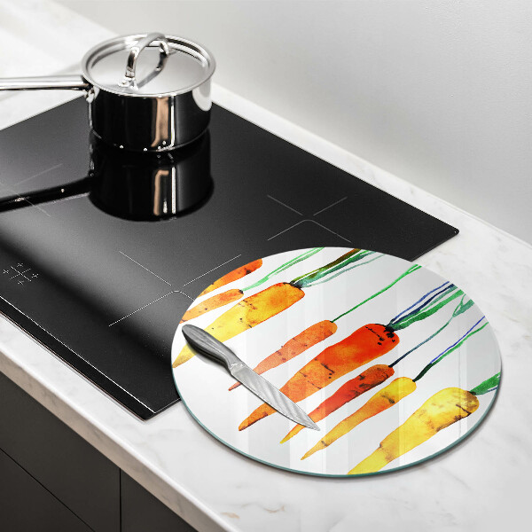 Skärbräda glas unik Morot illustration