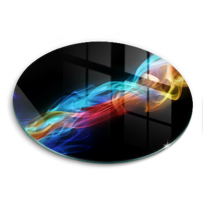 Skärbräda glas unik Färgglad rök