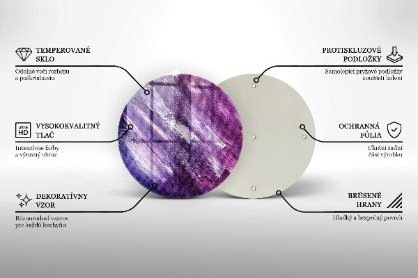 Skärbräda glas unik Måla abstraktion