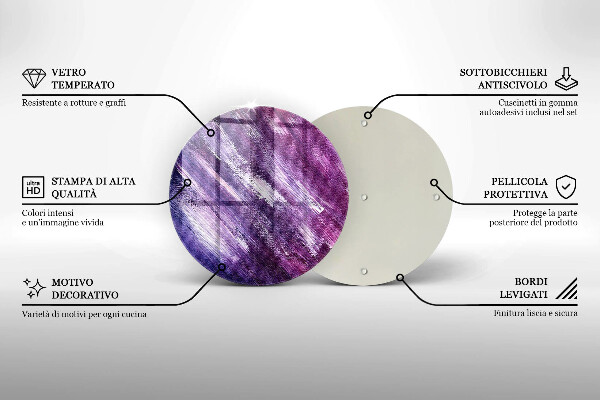 Skärbräda glas unik Måla abstraktion