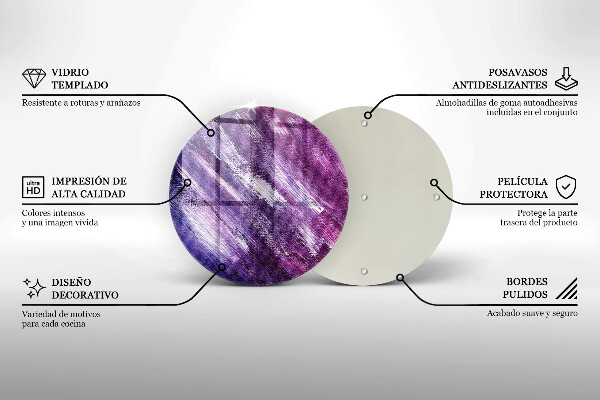 Skärbräda glas unik Måla abstraktion