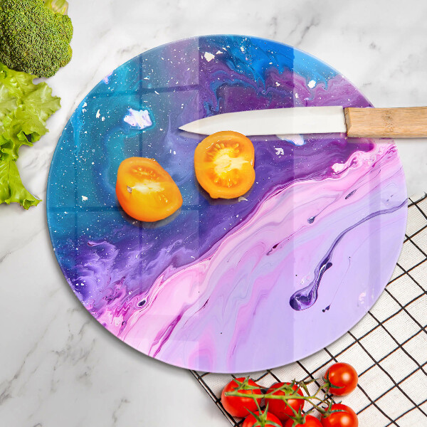 Skärbräda glas unik Abstraktionsbläck