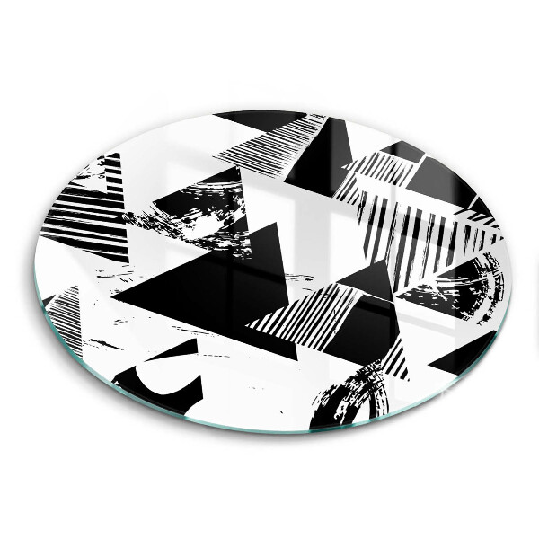 Skärbräda glas unik Geometriska trianglar