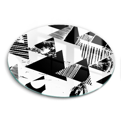 Skärbräda glas unik Geometriska trianglar