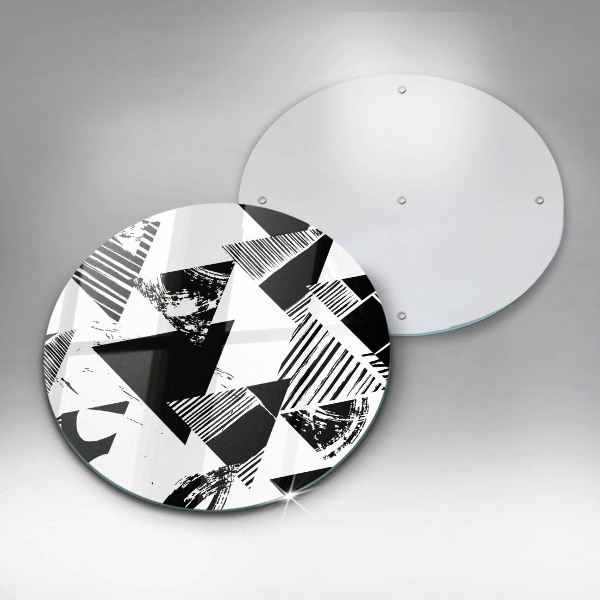 Skärbräda glas unik Geometriska trianglar