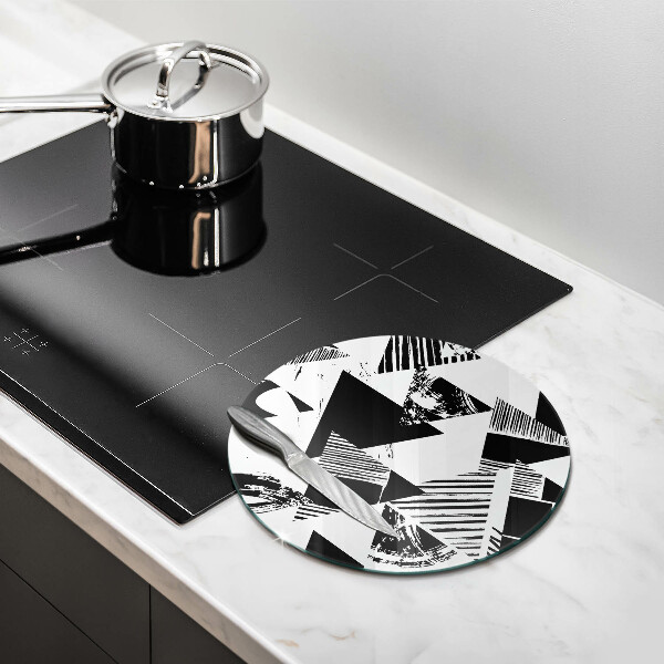 Skärbräda glas unik Geometriska trianglar