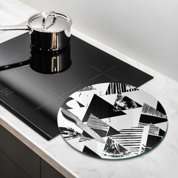 Skärbräda glas unik Geometriska trianglar