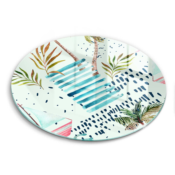 Skärbräda glas unik Semesterillustrationer