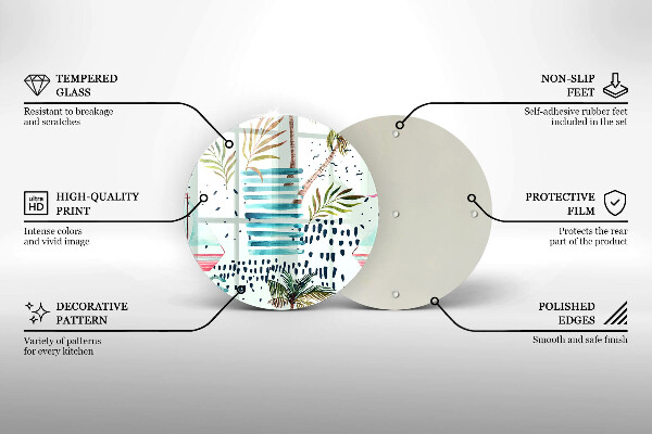 Skärbräda glas unik Semesterillustrationer